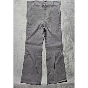 Ouku Mens Dress Pants Charcoal Grey Straight‎ Leg Cotton Blend Size S NWT